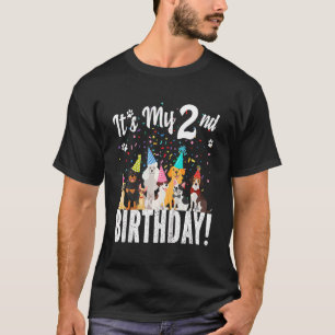 Kinder is mijn tweede verjaardag, peuter-meisje me t-shirt