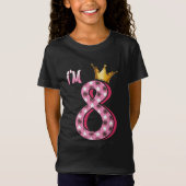 Kinder jaar oud meisje Kind 8 jaar oud T-shirt (Voorkant)