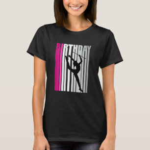 Kinder Jeugd Roze Ritmische Gymnastiek Verjaardags T-shirt