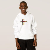 Kinder Jezus volgt me Sweatshirt Hoodie (Voorkant volledig)
