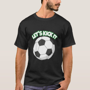Kinder Jongen Zomersport Thema Voetbal Fan Let's K T-shirt