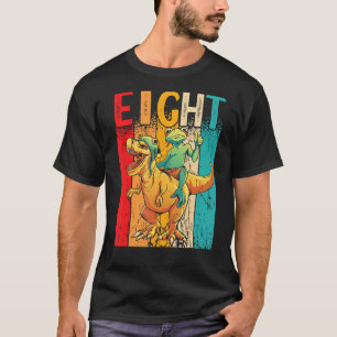 Kinder Jongens Acht Verjaardag 8 Jaar Kind Verjaar T-shirt