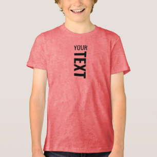 Kinder Jongens Meisjes Unisex Online Shop Rood Tri-Blend Shirt