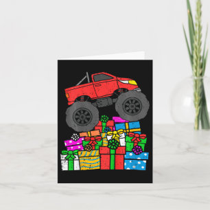 Kinder Jongens Monster Truck Kerst Peuter Kinder Kaart