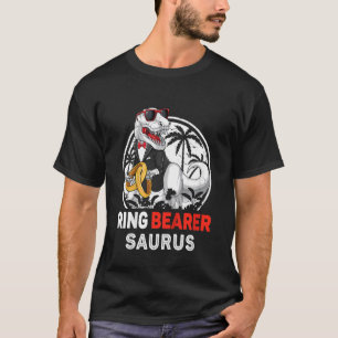 Kinder Jongens Ring Drager Tux T Rex Trouwring Bee T-shirt