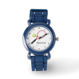 Kinder Jongens Tennis Sport Meisjes Speler Naam Horloge