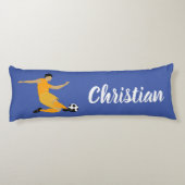 Kinder jongens Voetbal Naam kamer Lichaamskussen (Achterkant)