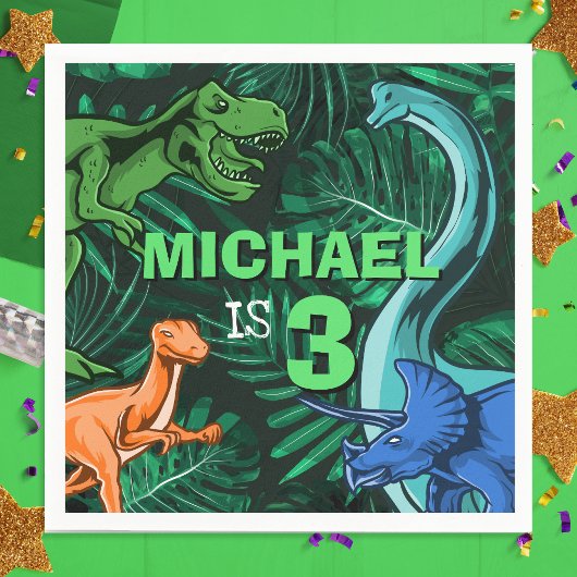 Kinder Jurassic Dino Dino Dinosaurus Verjaardag Servet