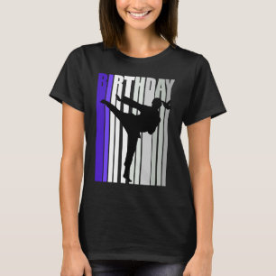 Kinder Karate Birthday Sparring Womens Blue Colour T-shirt