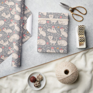 Kinder kattenstallen die in garen slapen cadeaupapier