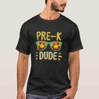 Kinder kerelzonnebril voor de eerste dag van terug t-shirt