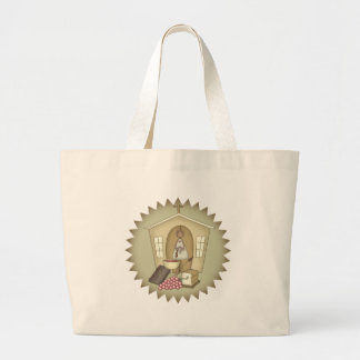 Kinder kerk Religieuze Canvas tas