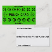 Kinder kernen voor de inkttroep klantenkaartje (Voorkant / Achterkant)