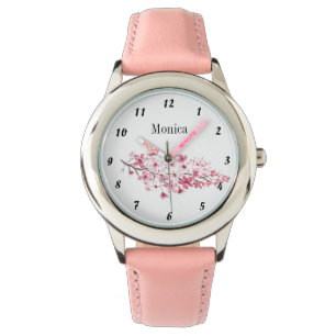 Kinder kersenbloesem botanische bloemen naam roze horloge