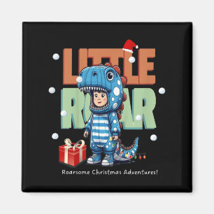 Kinder kerst brullen dinosaurus Kinder jongens ker Magneet