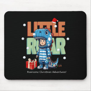 Kinder kerst brullen dinosaurus Kinder jongens ker Muismat