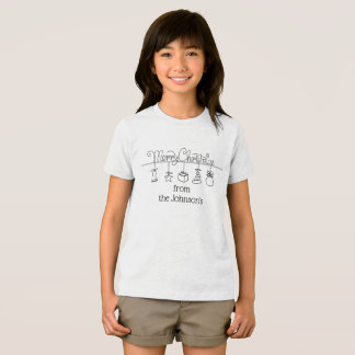 Kinder kerst familie Crew Party T-shirt