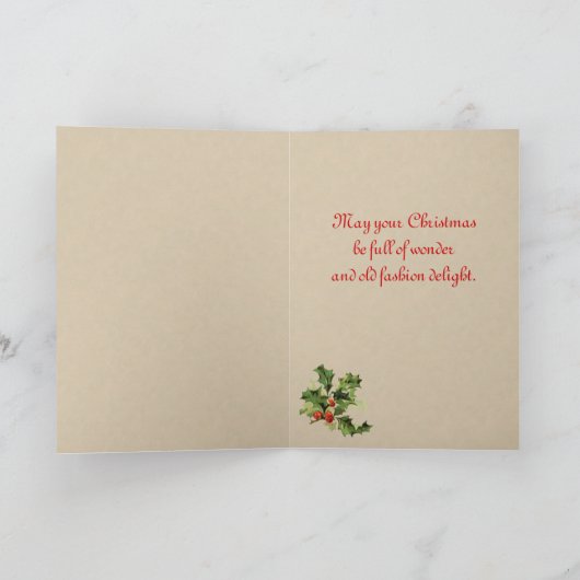 Kinder kerst Kaart (Binnen)