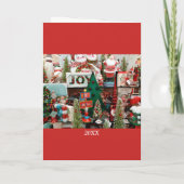 Kinder Kerst Kaart UW aangepaste tekst Santa (Achterkant)