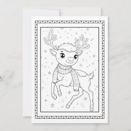 Kinder Kerst Kleuren Flat Note Kaart