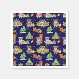 Kinder Kerst Schattigee Feestdieren Beer Servet