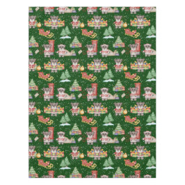 Kinder Kerst Schattigee Feestdieren Beer Tafelkleed