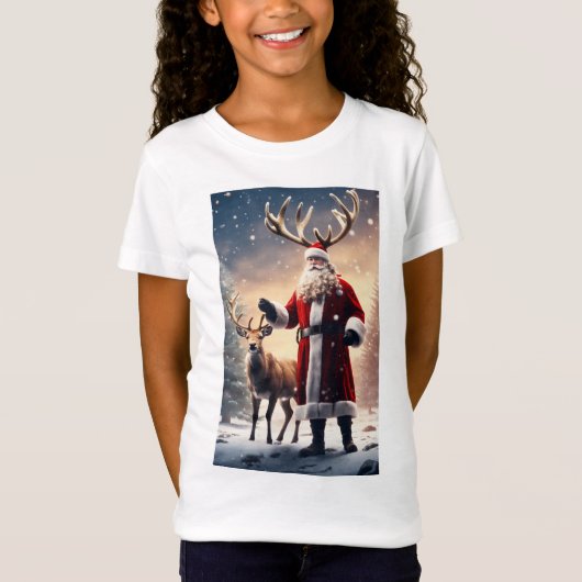 Kinder Kerst T shirt (Voorkant)