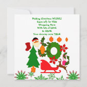 Kinder kerstavond met kersthurring Giraffe (Achterkant)