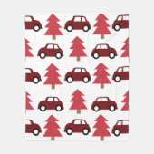 Kinder kerstboom met rode Speelgoed Fleece Deken (Voorkant)
