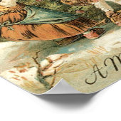 Kinder kerstboomversiering buiten poster (Hoek)