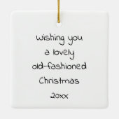  Kinder kerstcadeaus Keramisch Ornament (Achterkant)