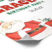 Kinder kerstfeestbord poster (Hoek)