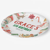 Kinder kerstfeestborden papieren bordje (Gekanteld)