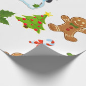 Kinder kerstfeestdag cadeaupapier (Hoek)