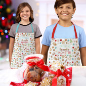 Kinder kerstfeestdag met kerstcadeau schort