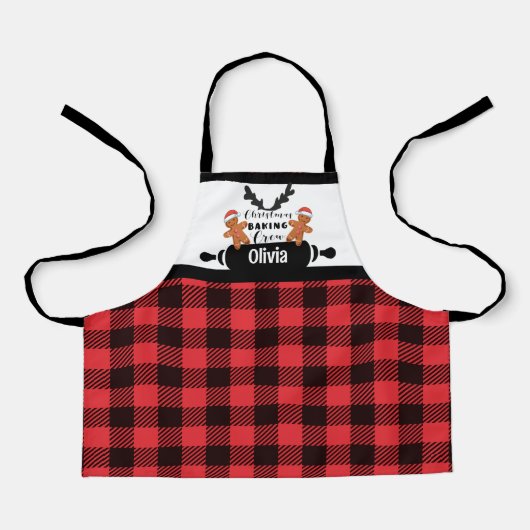 Kinder kerstgepersonaliseerde Pset Apron Schort (Voorkant)