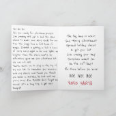 Kinder Kerstman Leuke Kerst Kaart Bericht en Gedic (Binnen)