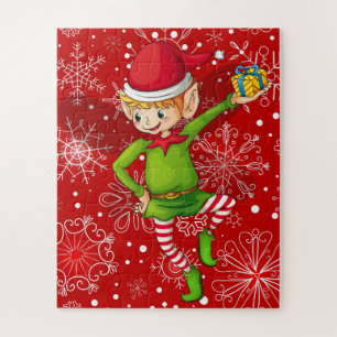 Kinder Kerstmis Elf Puzzle Legpuzzel