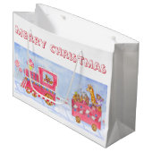 Kinder kersttas met cadeau voor Speelgoed Groot Cadeauzakje (Voorkant Gekanteld)