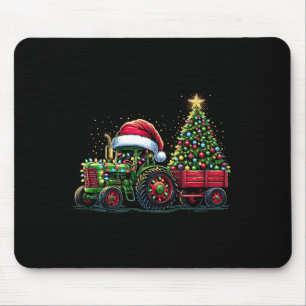 Kinder Kersttractor Santa Xmas Boerderij Truck Muismat
