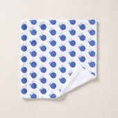 Kinder keukenset voor blauwe walvis bad handdoek (Wasdoekje)