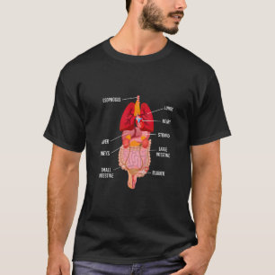 Kinder kijk in mijn lichaam Anatomie Organen Weten T-shirt