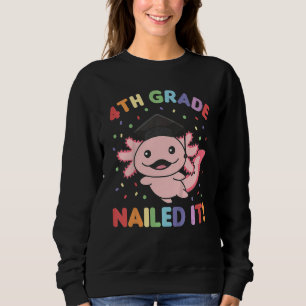 Kinder Kinder 4e klas genageld It Axolotl Afstuder Trui