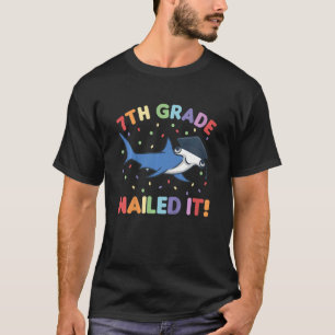 Kinder Kinder 7e klas genageld het hamerhaai gra T-shirt