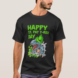 Kinder Kinder Happy Patrick T Rex Humor Peuter Jon T-shirt