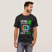 Kinder Kinder niveau 8 Onvergrendelde videogame 8e T-shirt (Voorkant volledig)