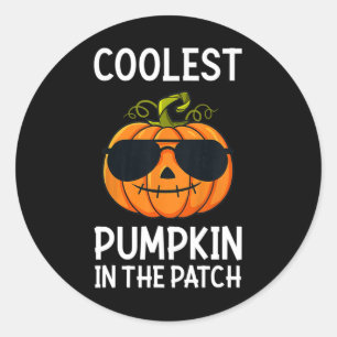 Kinder Kinder pompoen in het hokje van de peuter Ronde Sticker