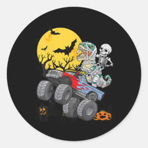 Kinder Kinder Skeleton Monster Truck Moon Snoep To Ronde Sticker