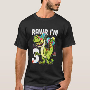 Kinder Kinderen 365 3rd Birthday Dinosaur 3 Years T-shirt