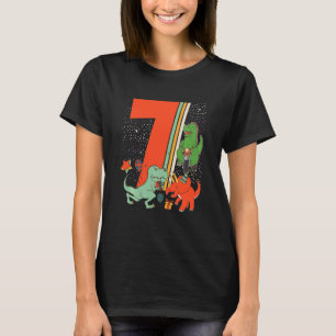 Kinder Kinderen 7 jaar met Dino en Dinos T-shirt